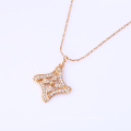 31451 Xuping luxury Copper Alloy square shaped gold pendant geometric jewelry for free sample